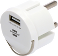 Stikkontaktadapter 230 V til USB-A 5 V IP20 - Brennenstuhl forfra