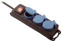 Stikkontaktlist 3-veis IP44 230V 16A med 1,5 m kabel AS-Schwabe foran