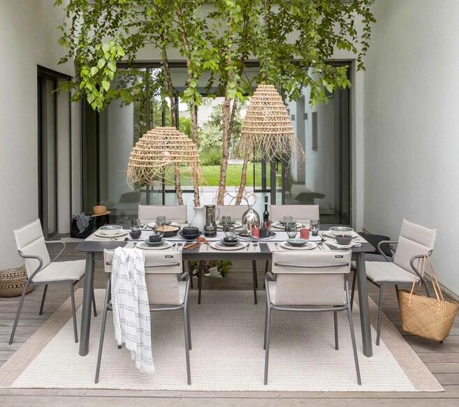 Stol ANCONE Hedona klappbar i naturlig beige farge