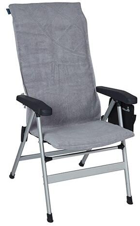 Stolhåndkle i økologisk bomull 49x124 cm grå - Isabella forfra