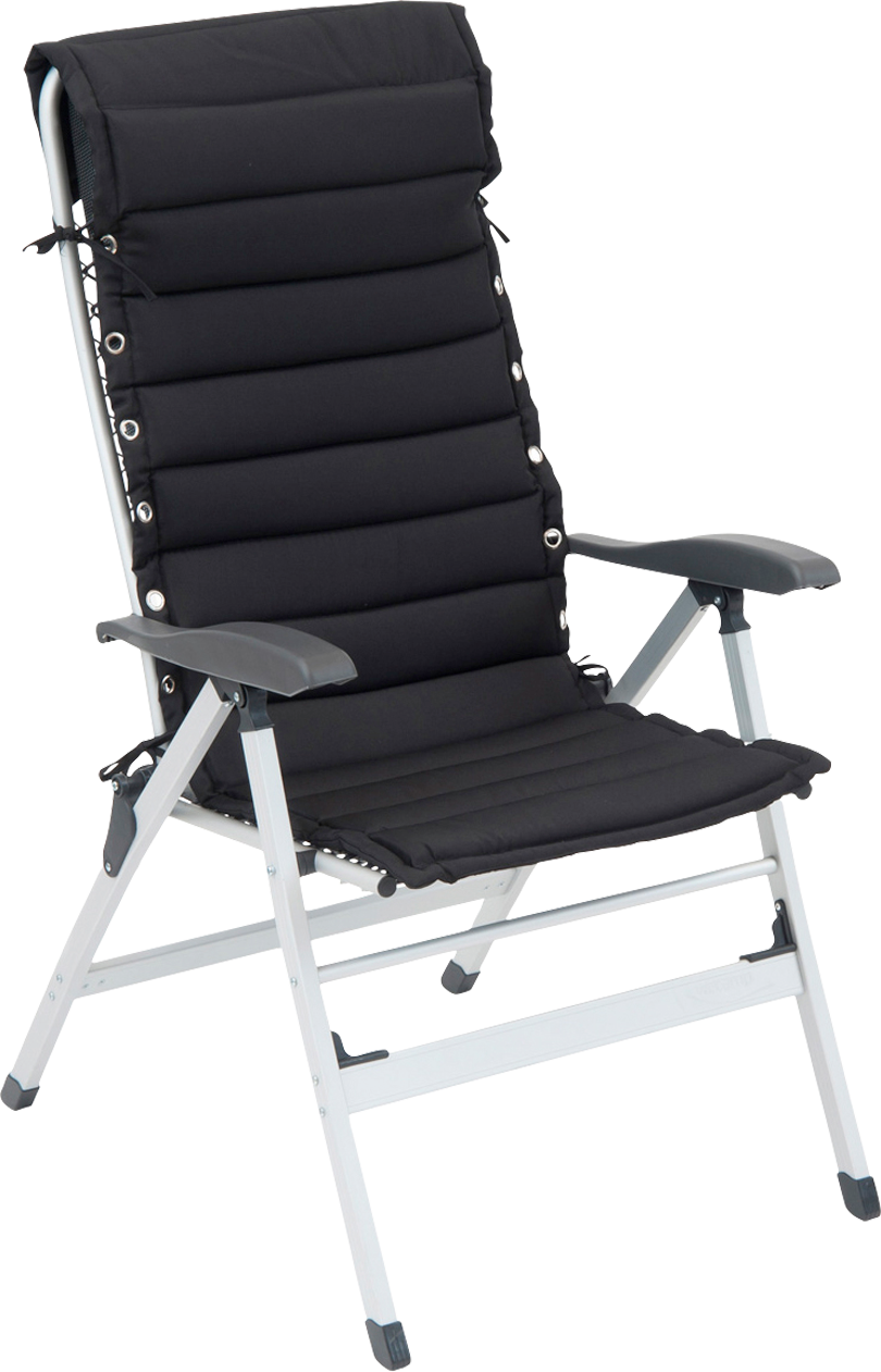 Stolpute for høyryggede campingstoler 142x52 cm svart - Wecamp foran