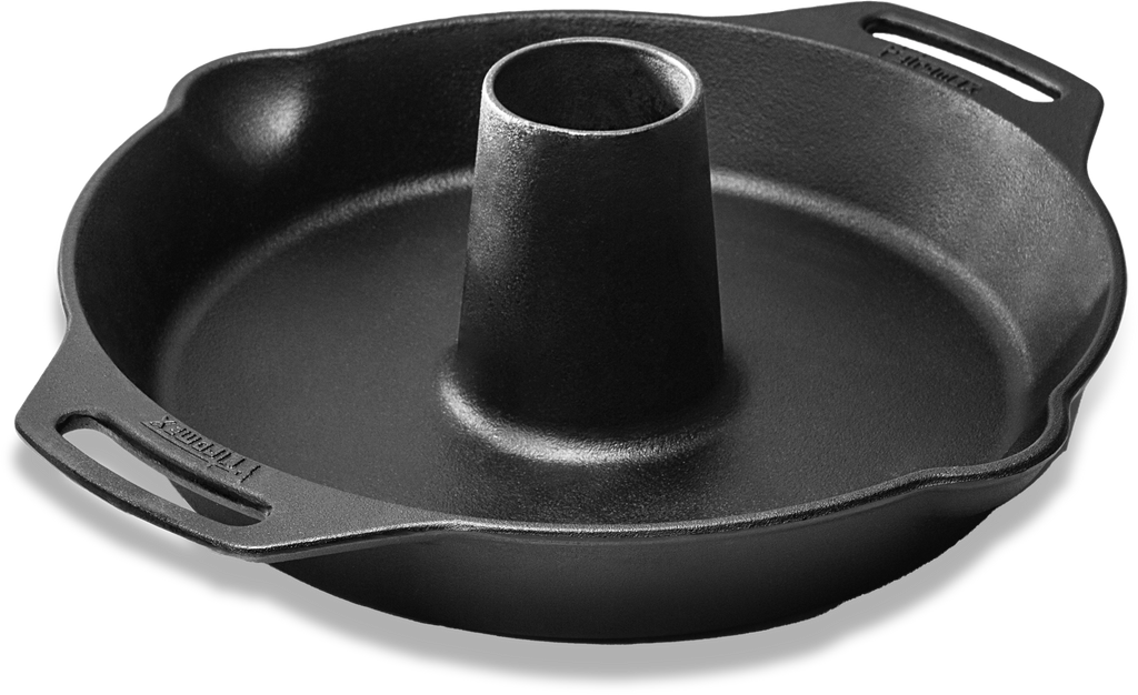 Støpejern fjærfesteker CF30 30 cm, 4,4 kg forfra