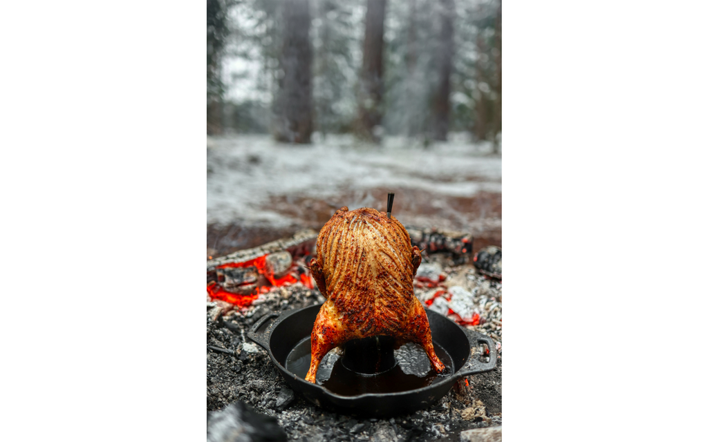 Støpejern fjærfesteker CF30 30 cm, 4,4 kg detalj av håndtak