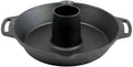 Støpejerns fjærfesteker Ø28 cm 3,5 kg - Valhal Outdoor forfra