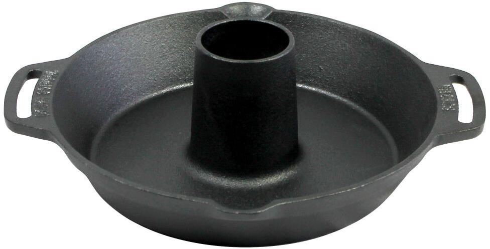 Støpejerns fjærfesteker Ø28 cm 3,5 kg - Valhal Outdoor forfra