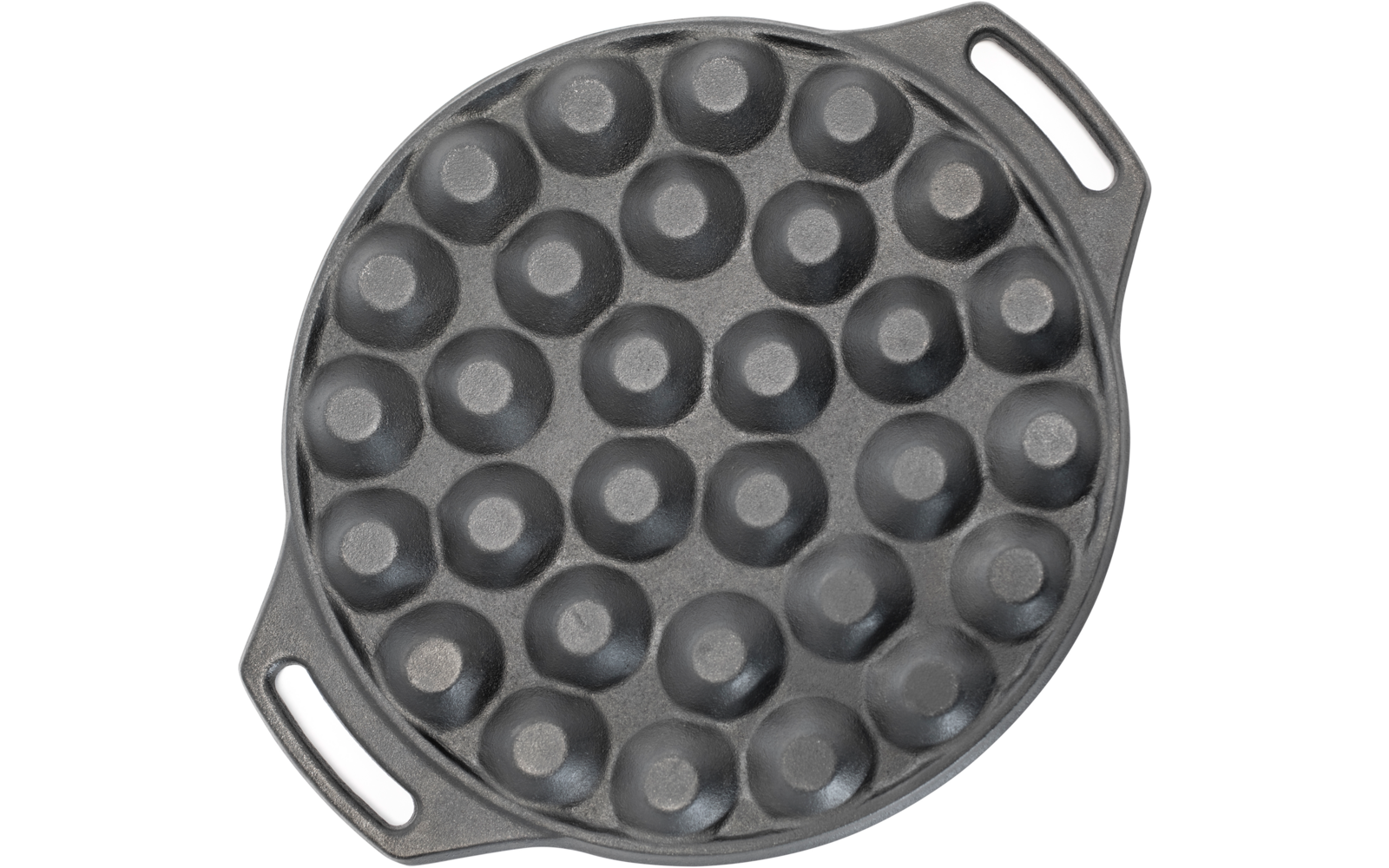 Støpejerns poffertjespanne 30 stk, 3,3 kg - Petromax bakside