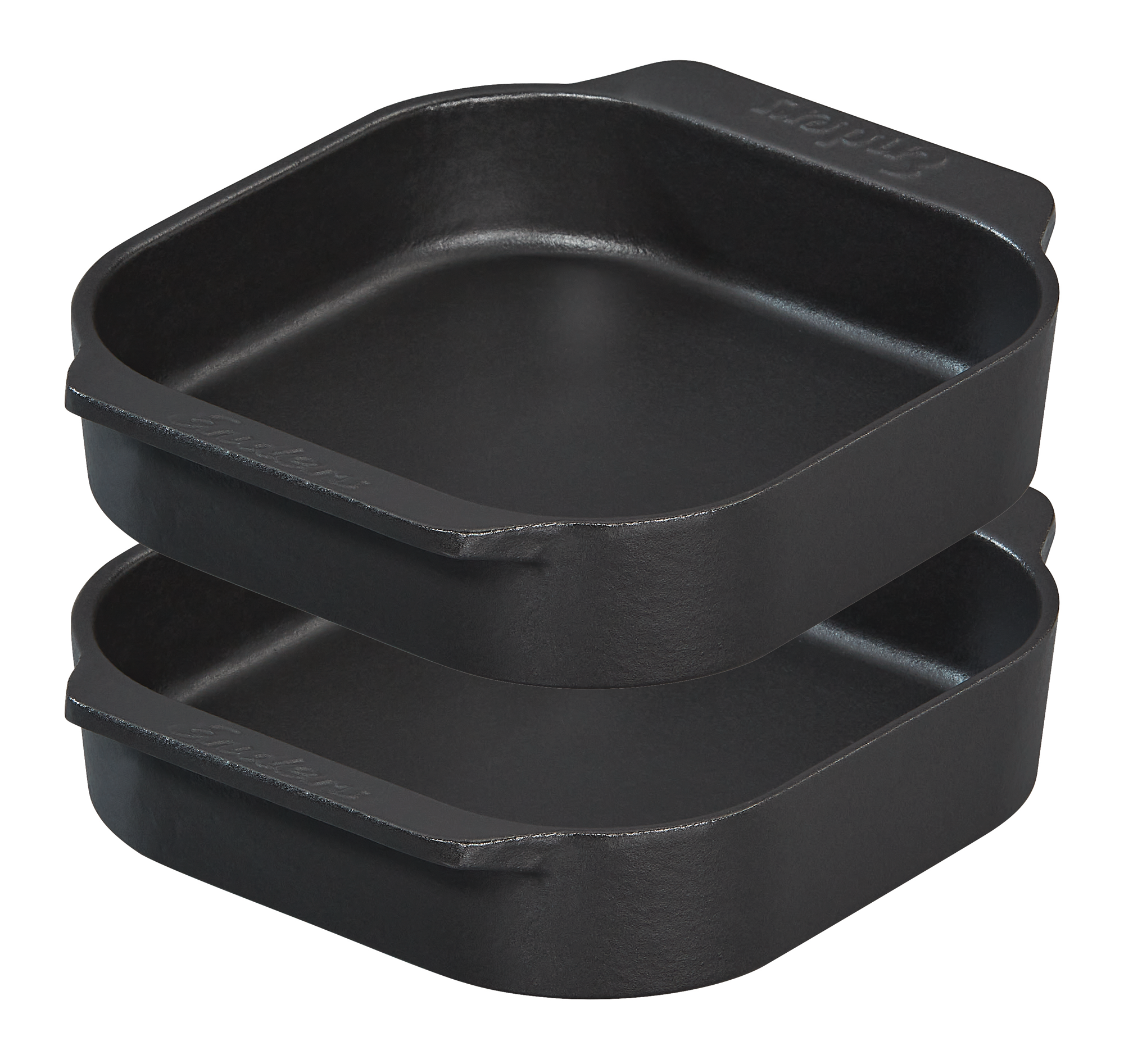 Støpejerns skålesett M 2 stk 20,5x17 cm for grill Enders forfra