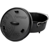 Støpejernsgryte dutch oven 3,5 liter med lokk og ben Petromax bakside