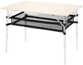 Storack nettoppbevaring for campingbord justerbar lengde - Brunner front