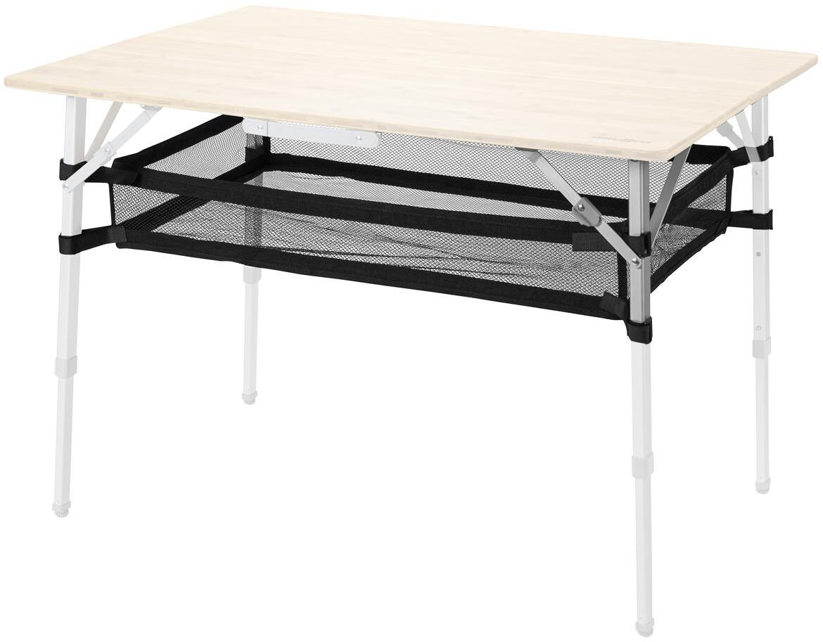 Storack nettoppbevaring for campingbord justerbar lengde - Brunner front