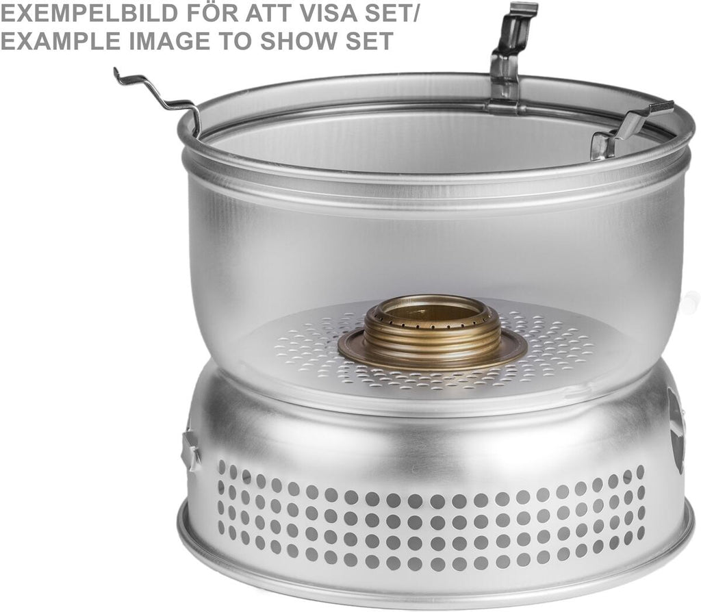 Bakside av Stormkjøkken 35-5 UL/BL med non-stick 3-4 pers. svart