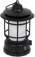 Stormlykt Weirfield oppladbar LED 180 lm svart forfra