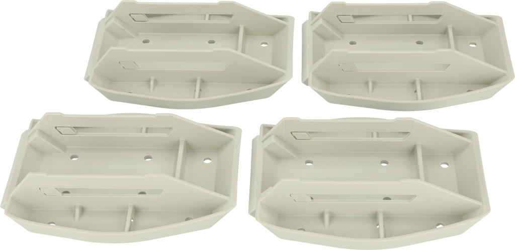 Støtteføtter Big XXL 27,5 x 21 cm 4er-sett forfra