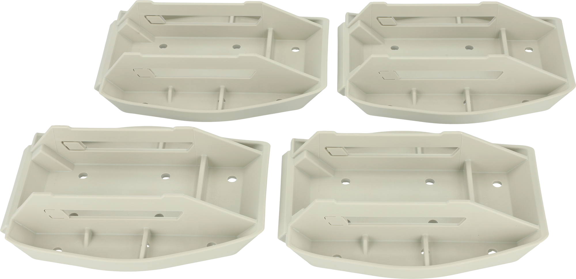 Støtteføtter Big XXL 27,5 x 21 cm 4er-sett forfra