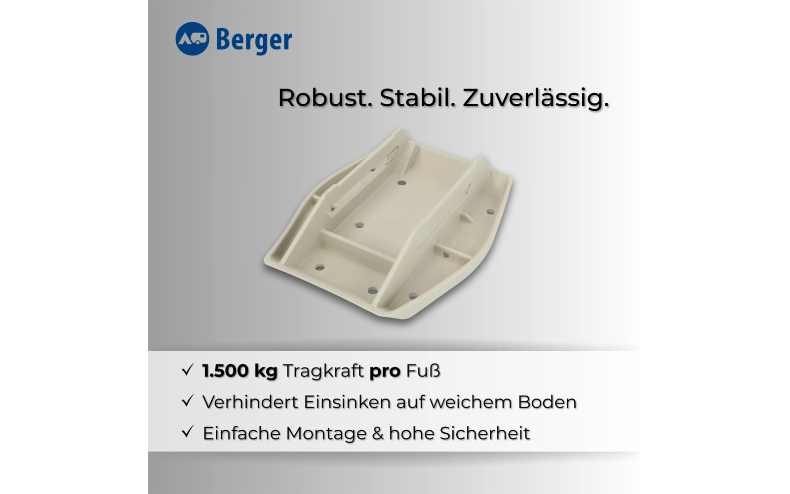 Støtteføtter Big XXL 27,5 x 21 cm 4er-sett oppbevaring