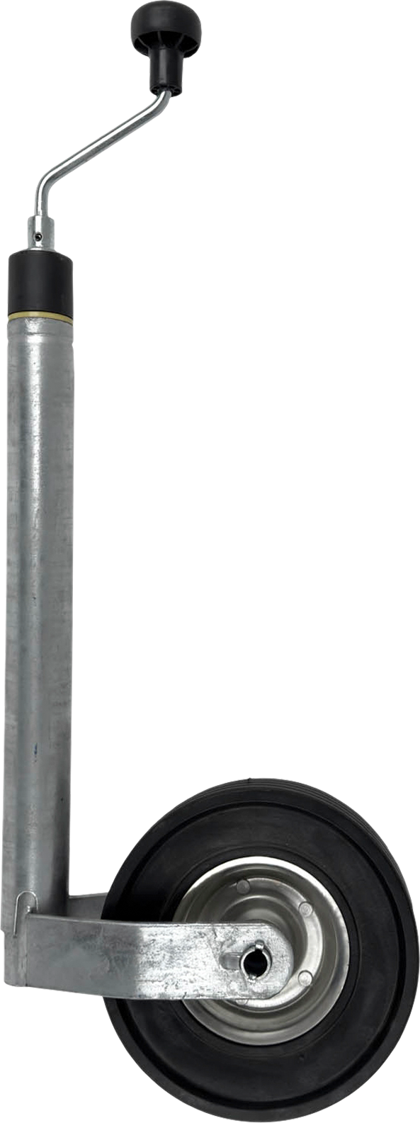 Støttehjul for tilhenger 150 kg 48 mm 225x65 mm - NB-PARTS forfra