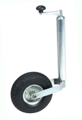 Støttehjul med luftdekk 260x85 mm for tilhenger 150 kg HP Autozubehör forfra