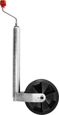 Støttehjul Plus 150 kg ø48 mm med mykgummihjul forfra