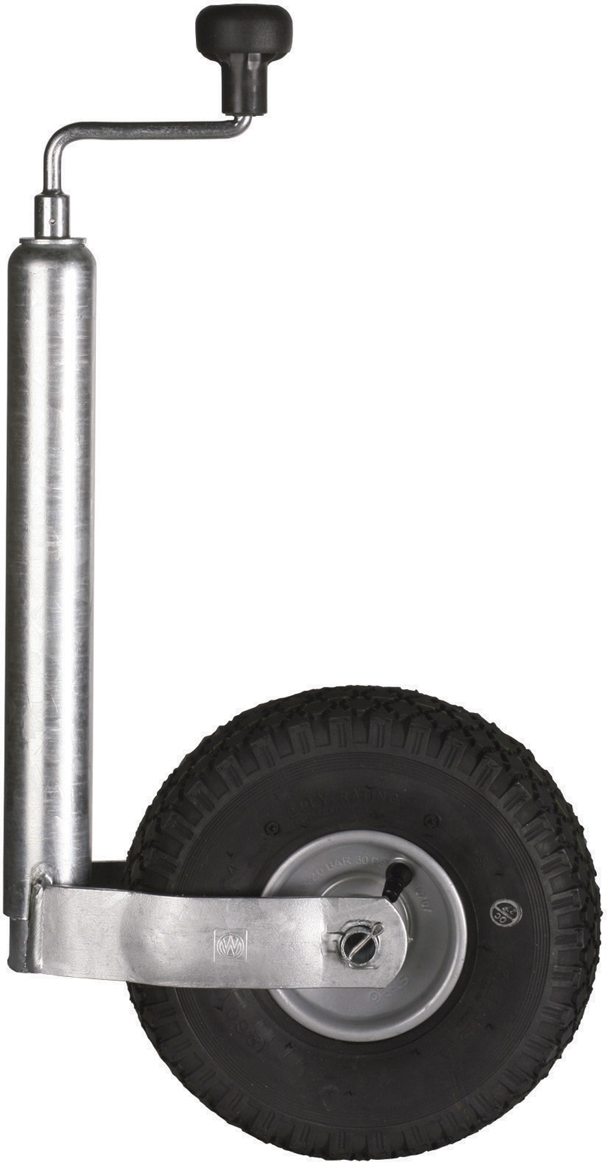 Støttehjul ST 48-260 LB 150 kg med stålfelg forfra