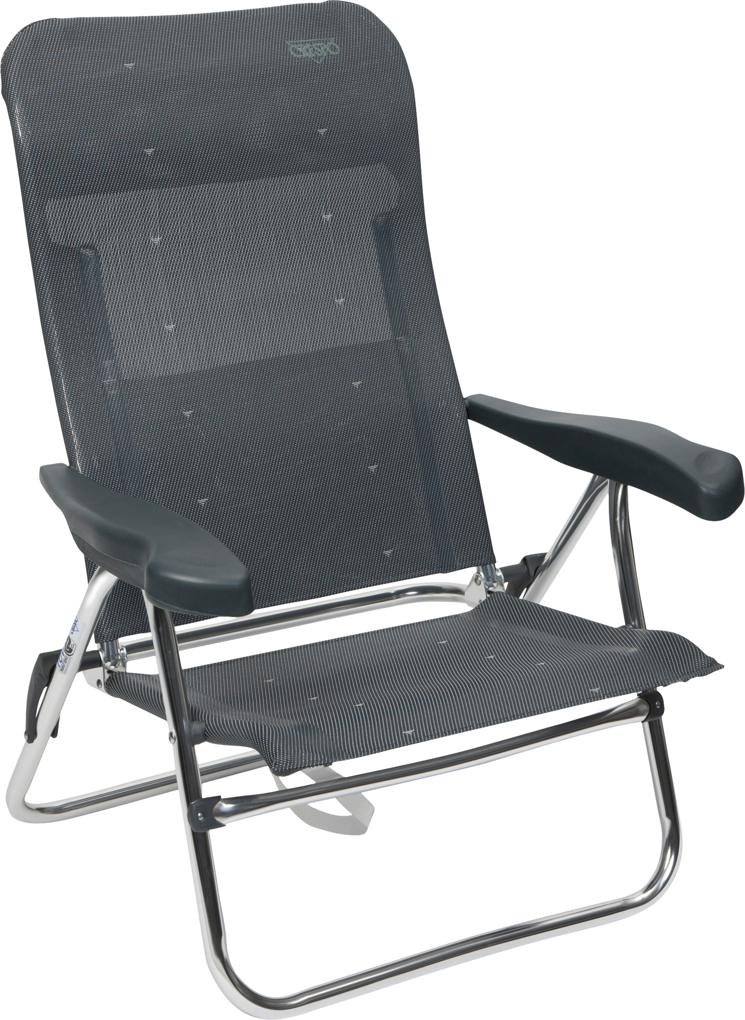 Strandstol AL/205 Classic 7-pos. aluminium 2,4 kg - Crespo forfra