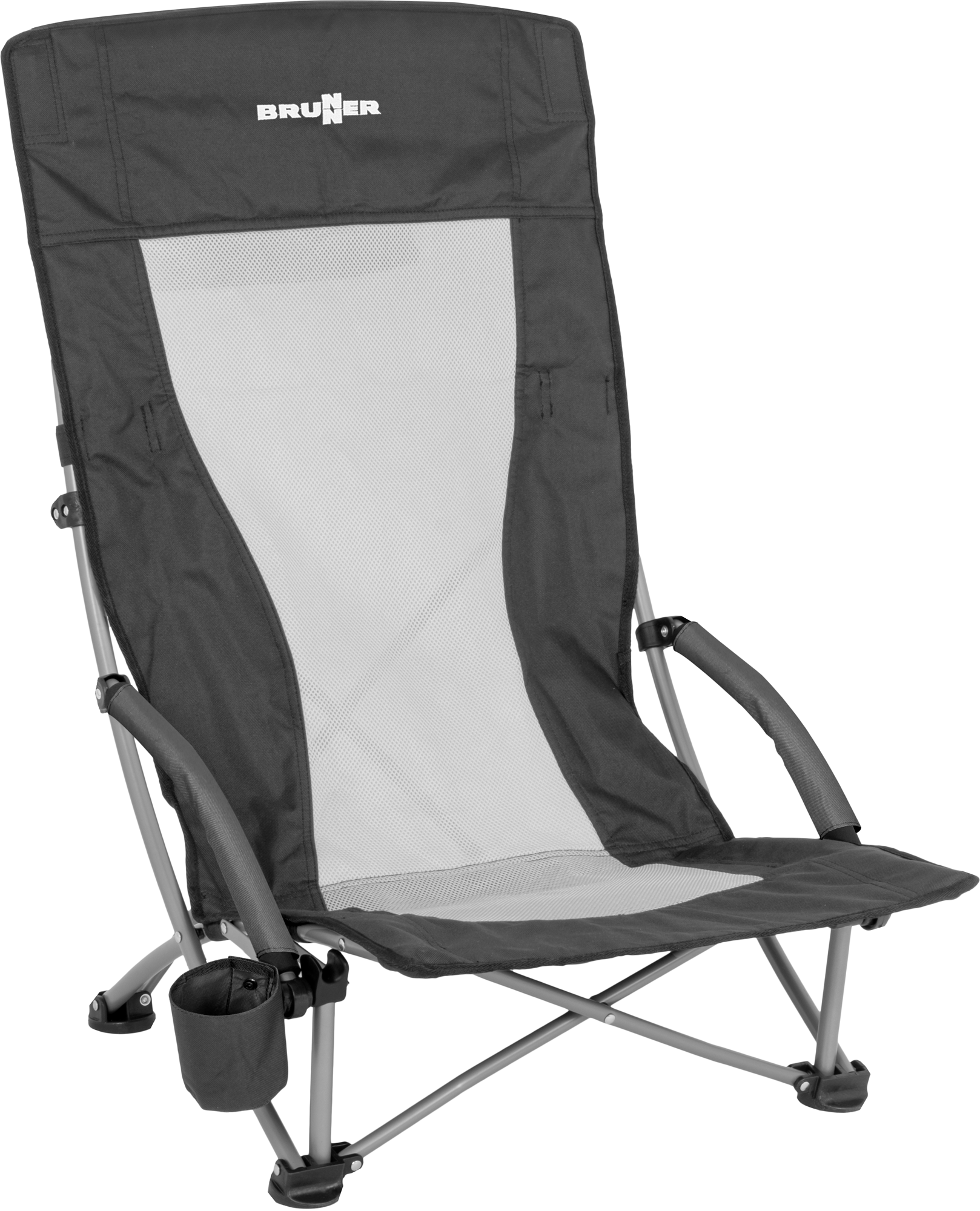 Strandstol Cuba Highback med koppholder forfra