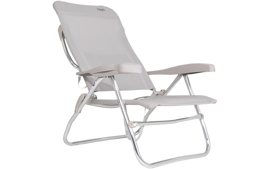 Strandstol og ligg Crespo AL/223 Classic 7-trinns aluminium i liggestilling