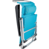 Sammenlagt Strandstol Saint-Tropez med hodepute 8-pos. aluminium