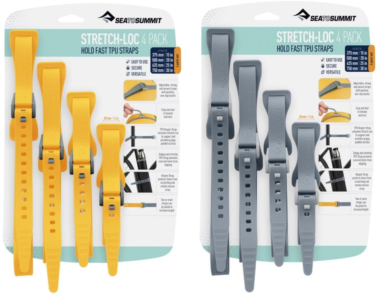 Stretch-Loc stroppesett 20 mm 4-pakning TPU pakket sammen