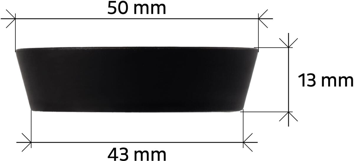 Detalj av Strøinnsats for 125/192 ml magnetglass svart - Silwy