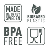 Sugerør ReStraw i bioplast 4-pakning BPA-fri montert