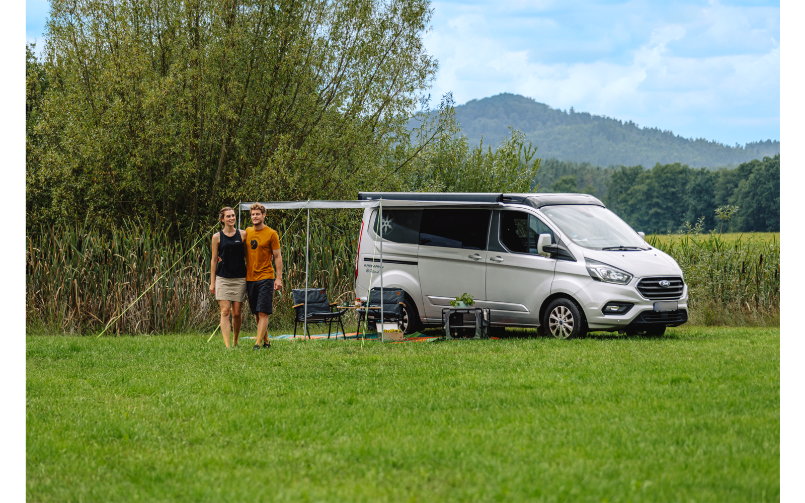 SunRoof solseil for buss og campingvogn 260x240 cm polyester bruk under camping
