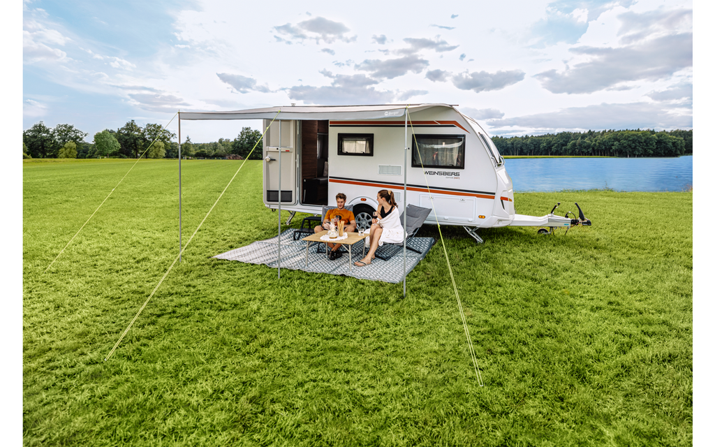 SunRoof solseil for buss og campingvogn 260x240 cm polyester montert
