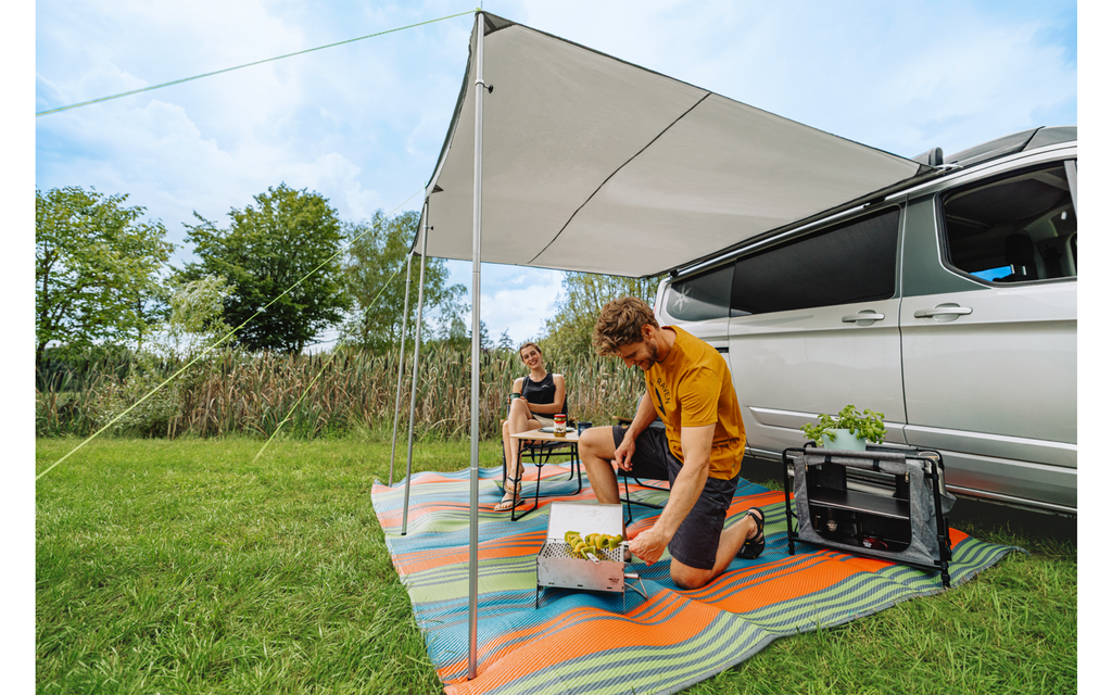 SunRoof solseil for buss og campingvogn 260x240 cm polyester nærbilde