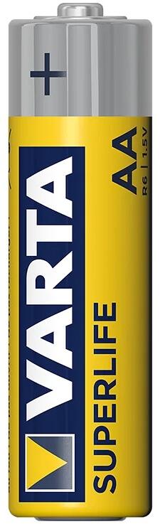 Superlife batterier AA 1,5V sink-karbon 4-pakning - VARTA forfra