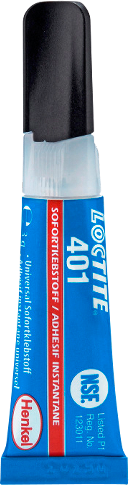Superlim 401 universell 3 g transparent Loctite for rask og sterk liming