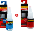 Superlim sett 2-delt tykt og flytende 2x20 g - HG Power Glue forfra