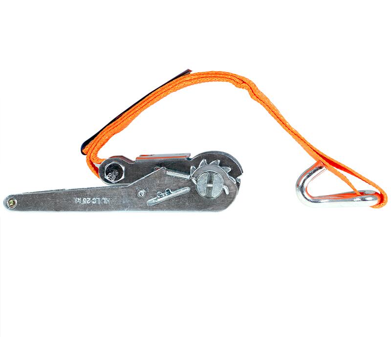 Surrebelte 4t, 8 m x 50 mm, polyester med stålkroker detalj