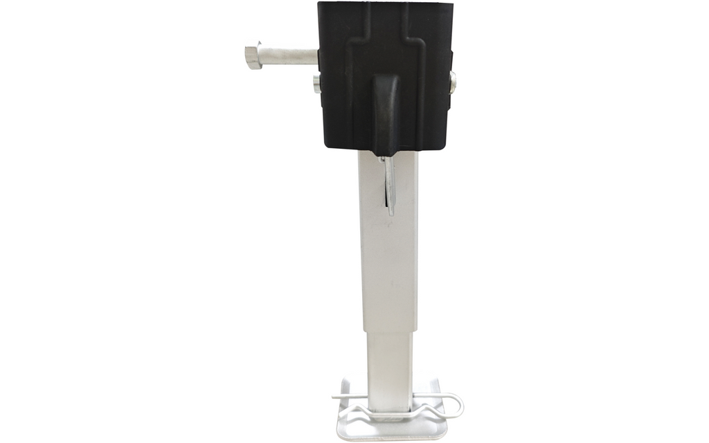 Sveivbare støtteben 290-460 mm for campingvogn i bruk
