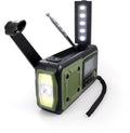Sveivradio AM/FM/SW med powerbank 4000 mAh og solcelle forfra