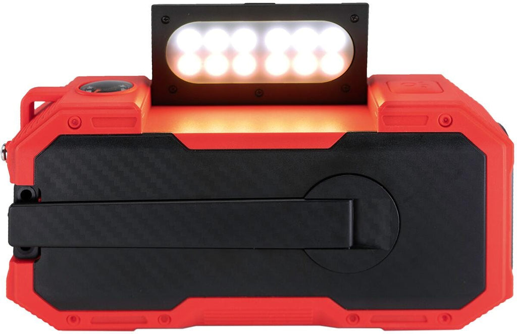 Sveivradio DAB+ med lommelykt og solcelle 4000 mAh detalj av solcelle