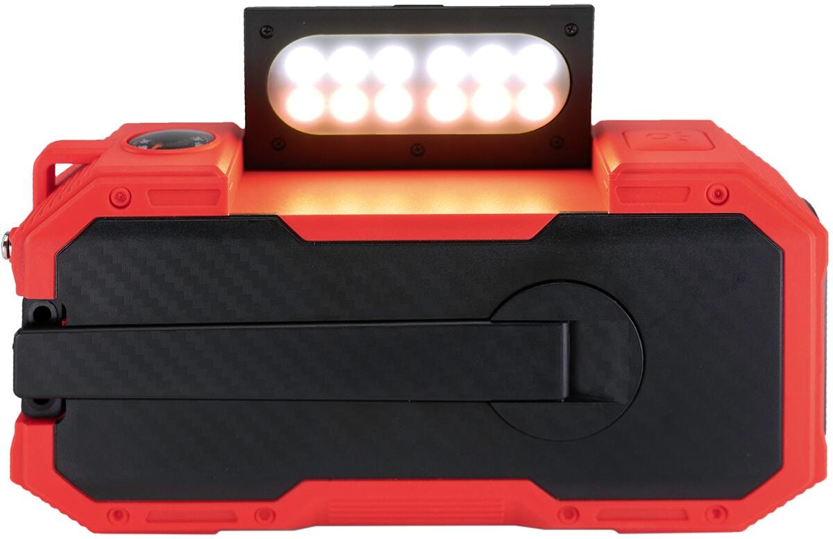 Sveivradio DAB+ med lommelykt og solcelle 4000 mAh detalj av solcelle