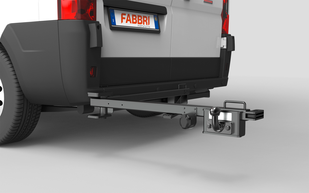 Svingadapter Mose for sykkelstativ på tilhengerfeste, Fiat Ducato - Fabbri helhetsbilde