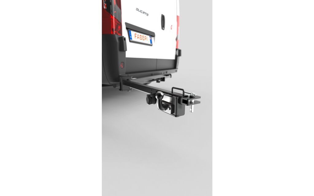 Montert Svingadapter Mose for sykkelstativ på tilhengerfeste, Fiat Ducato - Fabbri på bil