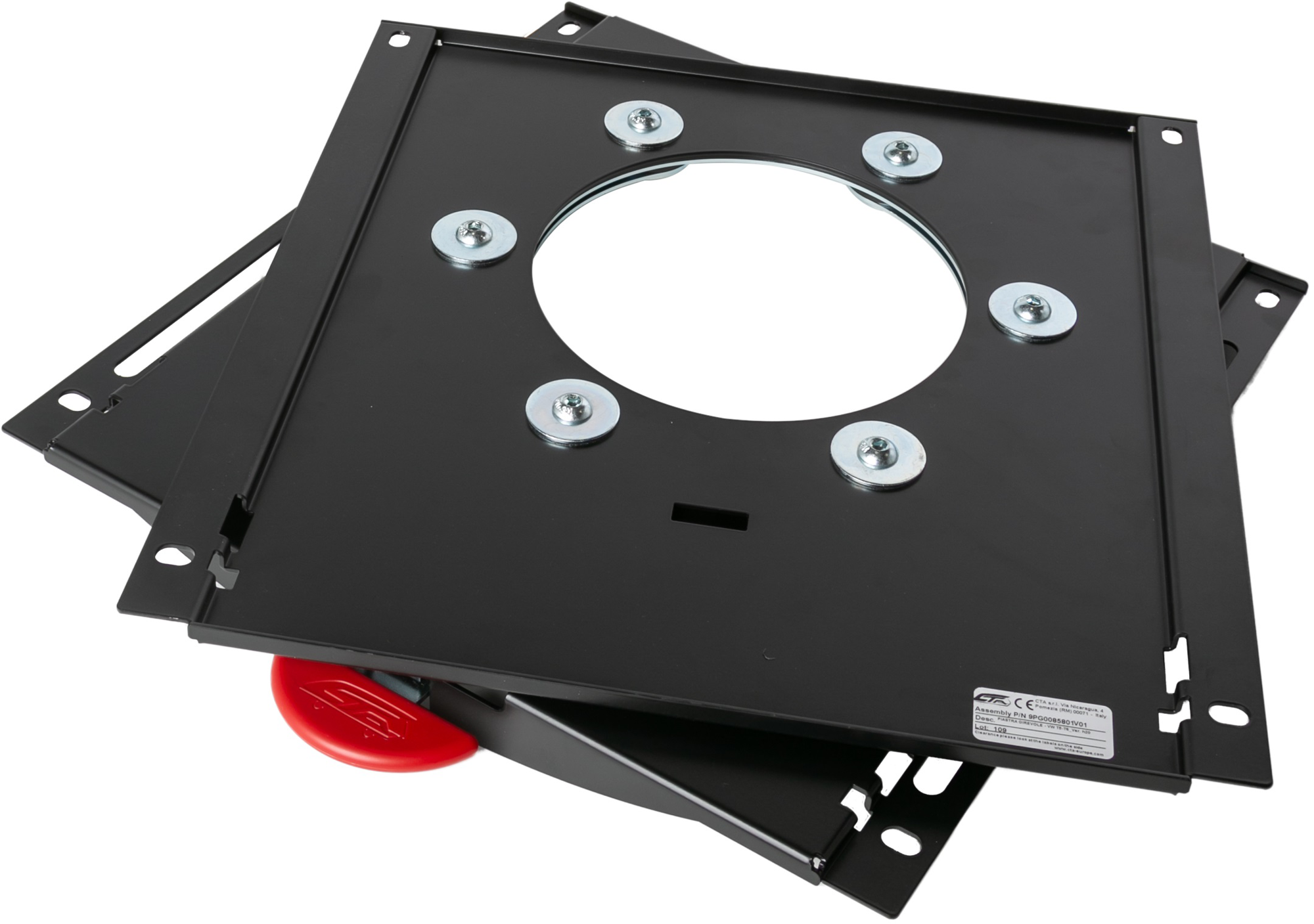 Svingkonsoll for originalsete VW Transporter T5 T6 T6.1 25 mm sett forfra