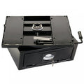 Svingkonsoll med safe for VW T4 fra 1996 originalsete montert i bil