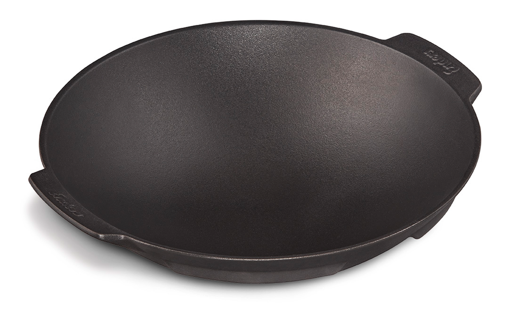 SWITCH GRID wok emaljert støpejern 38x35 cm til gassgrill forfra