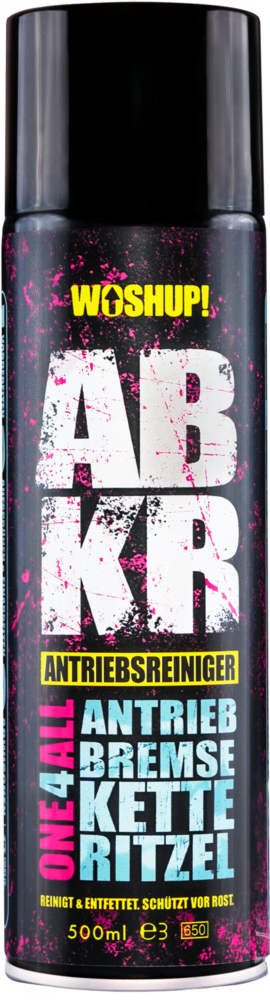 Sykkel drivverkrens ABKR spray 500 ml - WOSHUP! for effektiv rengjøring av kjede