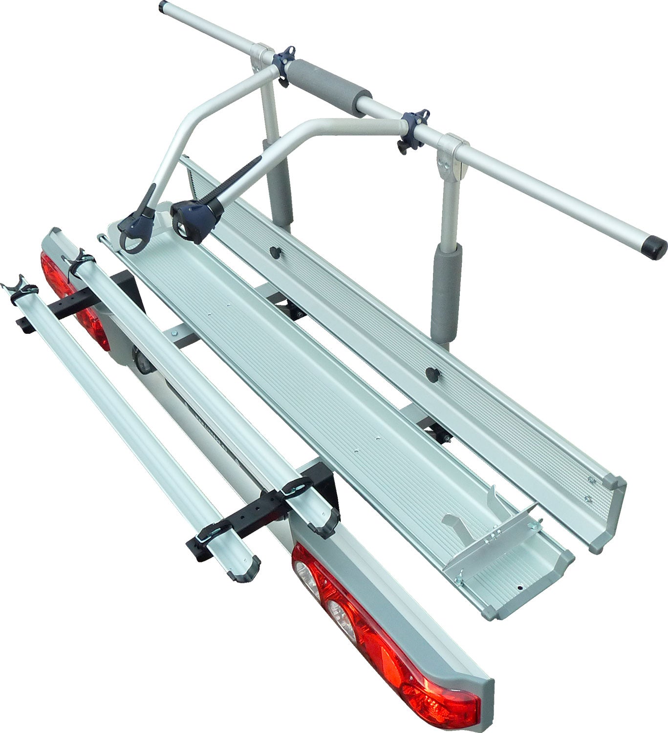 Sykkelholder "plus" for lastestativ Scout, front visning
