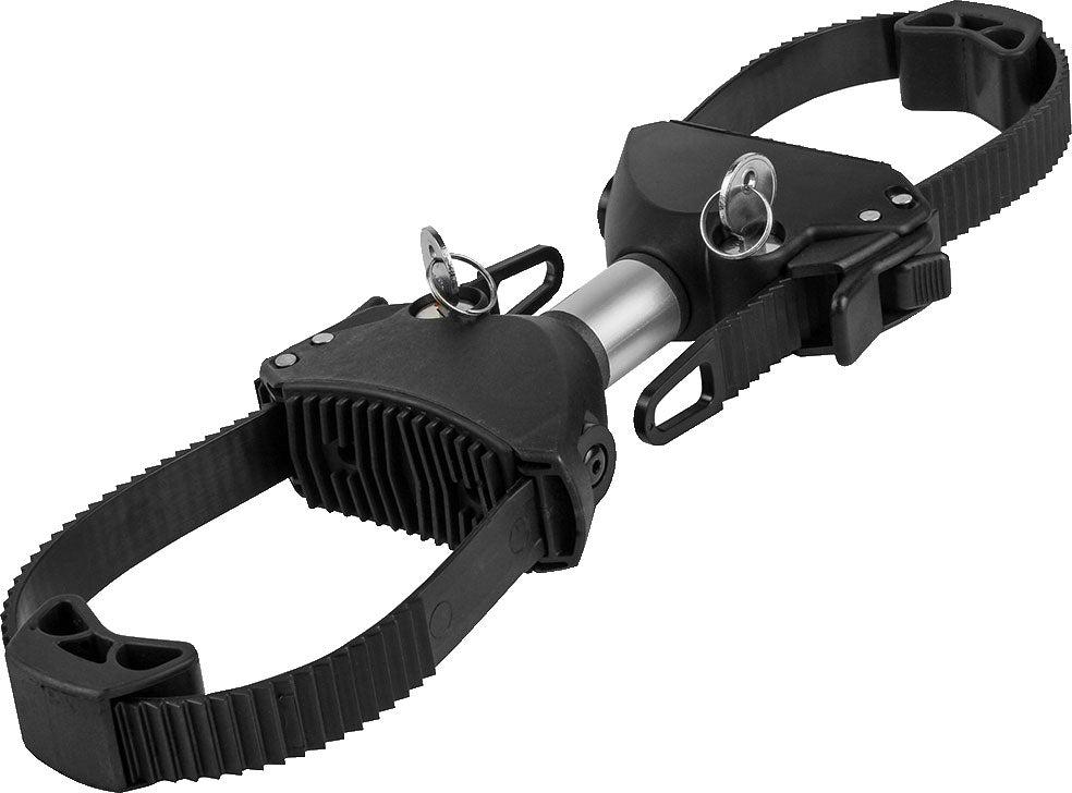 Sykkelrammeholder tosidig strap 3-8 cm 15 cm - Eufab montert på sykkelramme