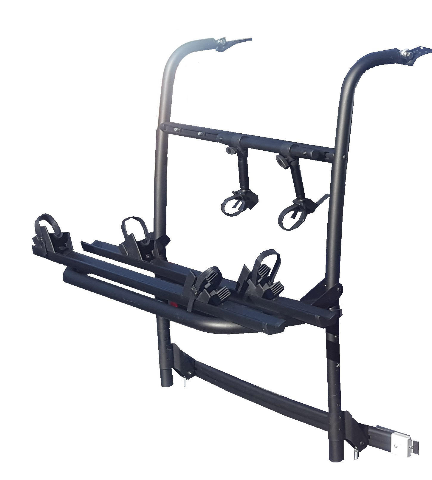 Sykkelstativ Adventure Rack for VW T6, 2 sykler 60 kg montert bak bil